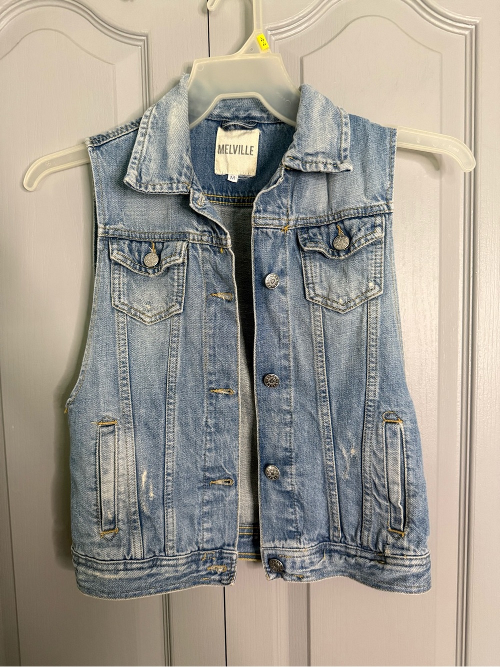 Brandy Melville Light Blue Denim Vest